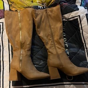 Journee Collection.  Size 7 extra wide calf.  Never worn.  Really cute.